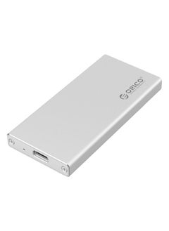 Generic ORICO MSA-UC3 USB 3.1 Type C Aluminum External Storage Enclosure Hard Disk Box for 50mm x 30mm M-SATA SSD(Silver)  - Image 2