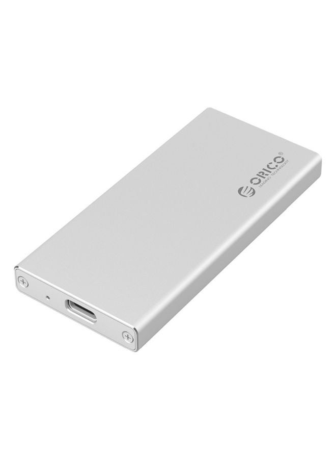 ORICO MSA-UC3 USB 3.1 Type C Aluminum External Storage Enclosure Hard Disk Box for 50mm x 30mm M-SATA SSD(Silver) - Image 2
