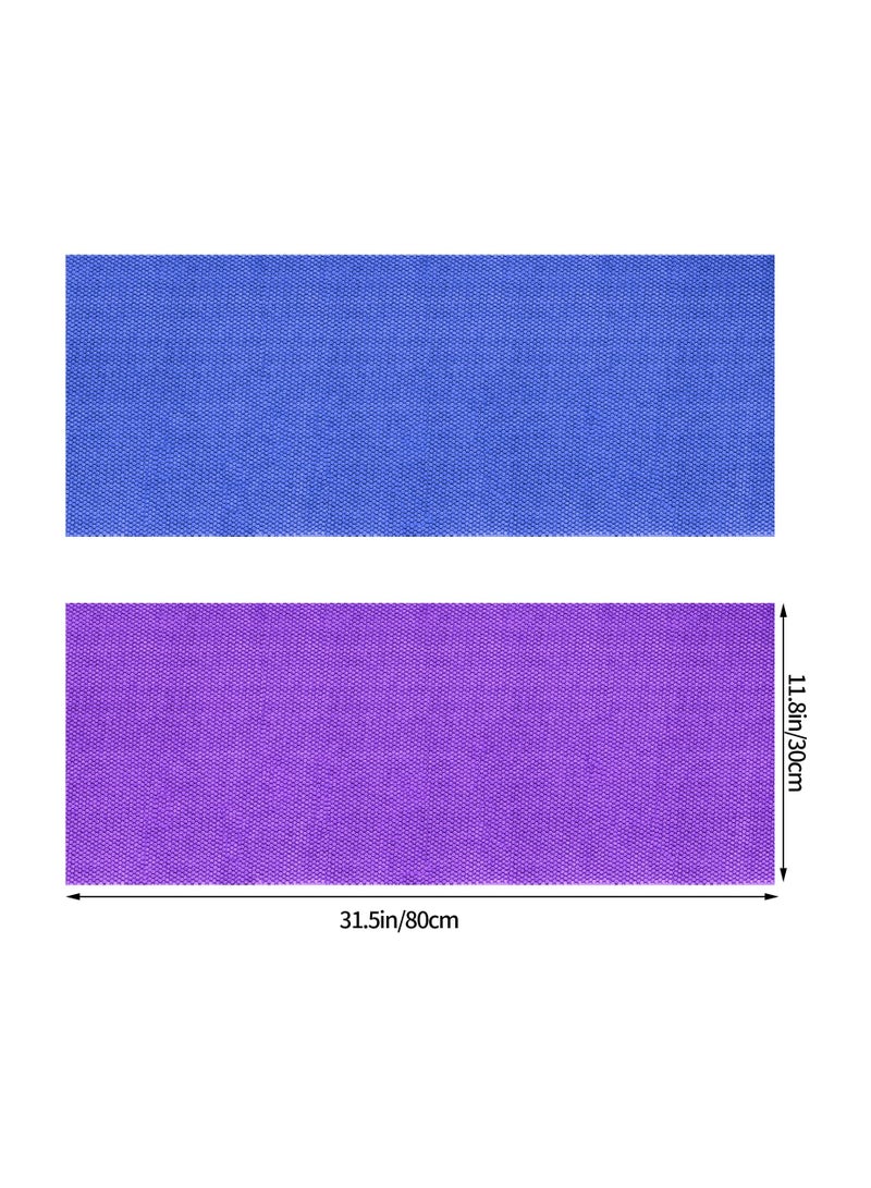 Loquat 2-Piece African Net Bath Sponge Exfoliating Long Body Scrubber Tight Weave Beauty Skin Smoother Tower Bath Cloth Porous Stretches Back Washcloths For Daily Use Or Stocking Stuffer - Image 2