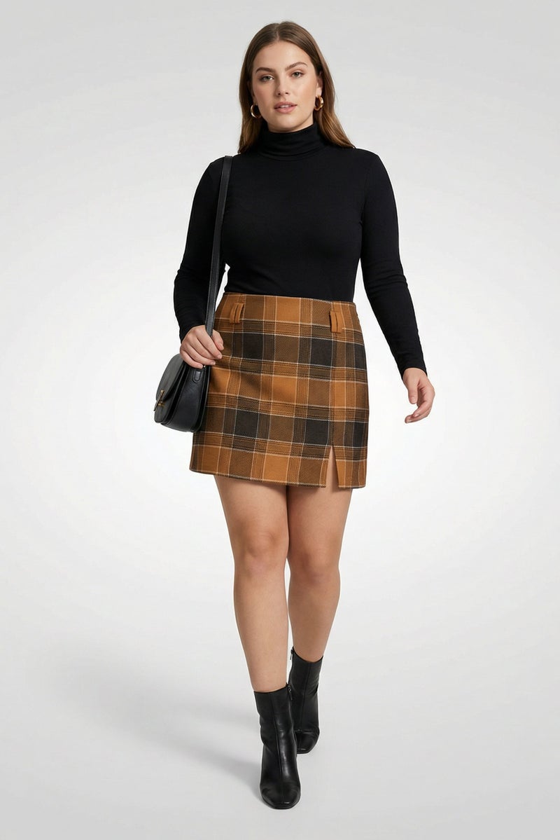 GANT Women Checkered Mini Skirt, Multicolor - Image 1