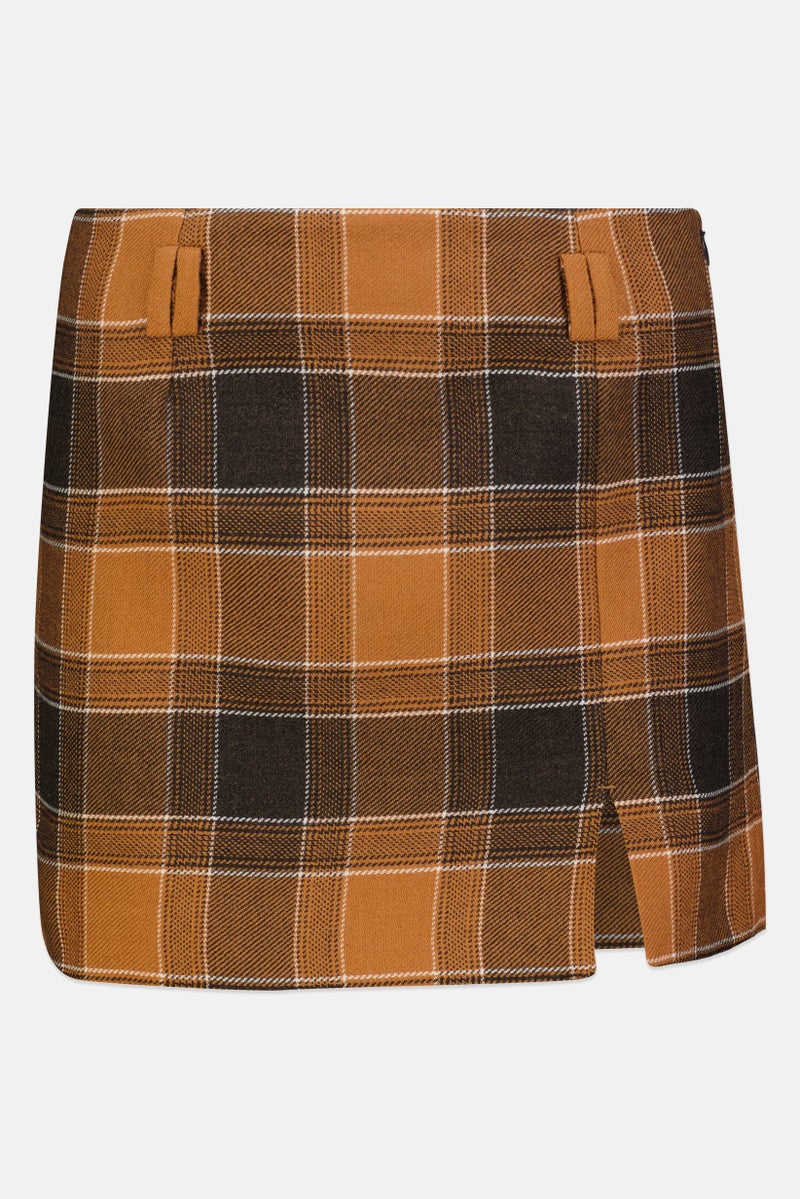 GANT Women Checkered Mini Skirt, Multicolor - Image 3