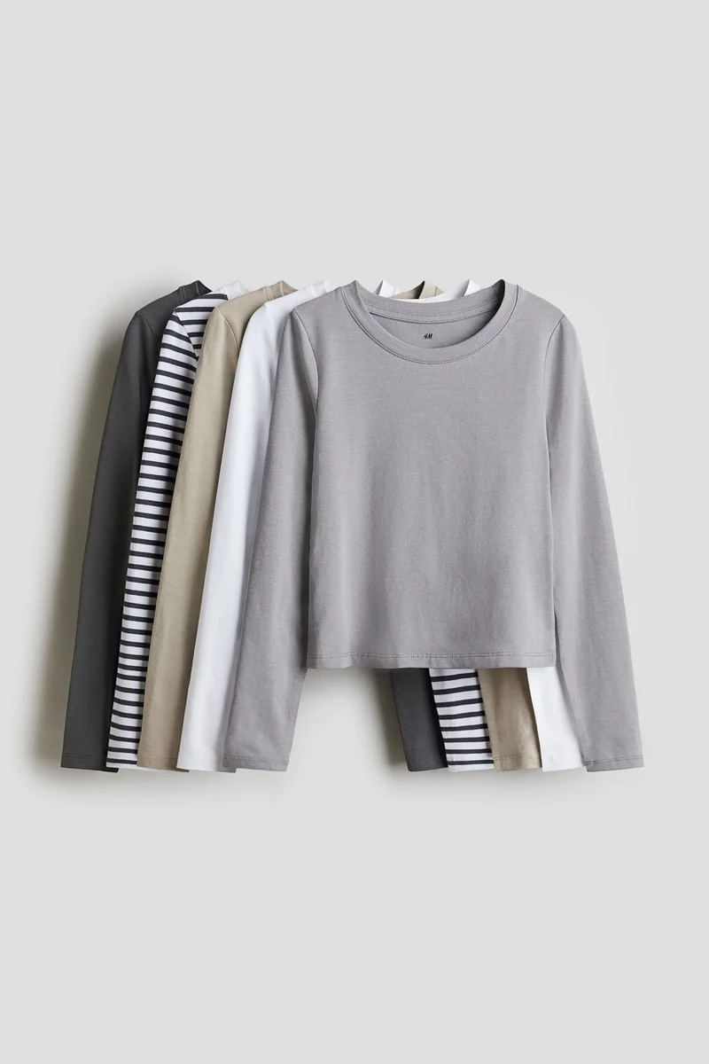 H&M 5-pack jersey tops