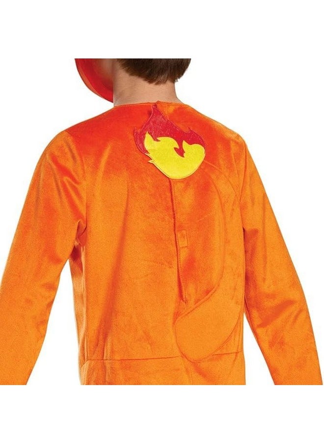 Disguise Pokemon Charmander Kids Costume, Children's Classic Character Outfit, Child Size Medium (7-8) Orange  - Image 3