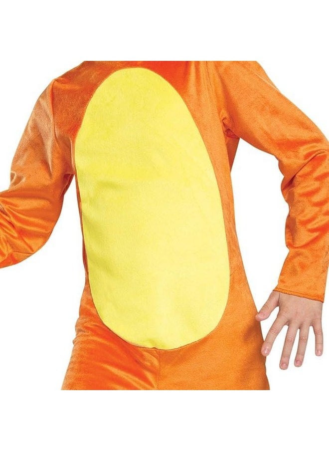 Disguise Pokemon Charmander Kids Costume, Children's Classic Character Outfit, Child Size Medium (7-8) Orange  - Image 2