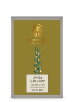 Forest Essentials Forest Essentials Luxury Sugar Soap Oudh & Green Tea|Sulphate-Free Formula|Bar Soap For Men And Women|125 g  - Image 1