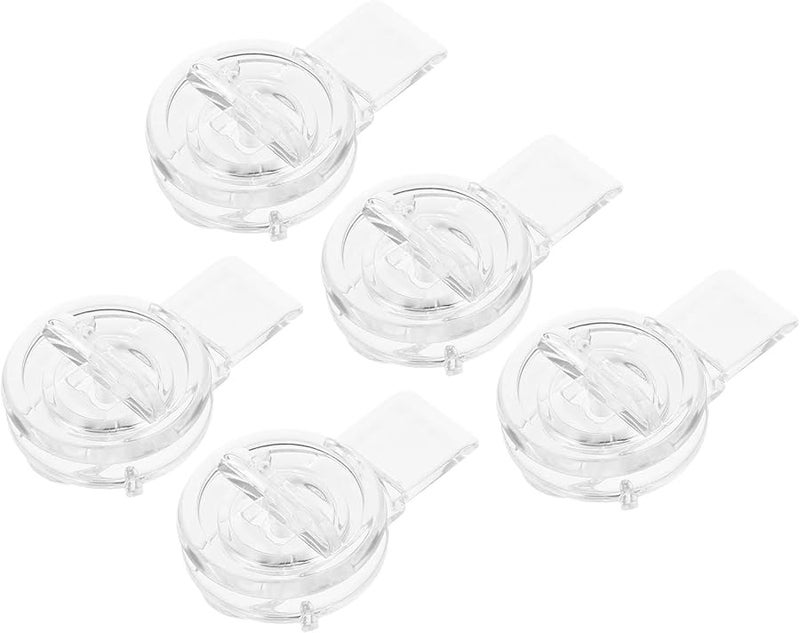 Acrylic Hinge Hasp 40Pcs Small Door Latch Clasp Hook Buckle Hardware Decorate - Image 5