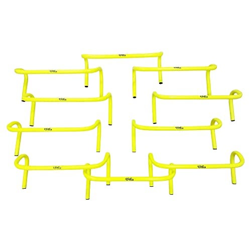 Fitfix® Training Hurdles for Field Training and Speed Coordination ! Hurdles for Kids Occupational Therapy 6,9,12 Inch Agility Hurdles (6.0 Inches, Qty 10 Pcs) - Image 1
