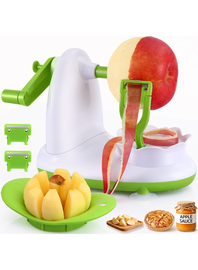 DubaiGallery Apple Peeler and Slicer Kitchen Tool, Manual Fruit Peeling Machine with Sharp Blade, Easy Apple Corer Cutter for Home Kitchen, Fast Peeling and Slicing Gadget for Fruits and Vegetables - Image 1
