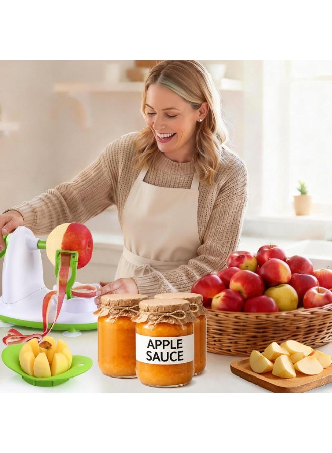 DubaiGallery Apple Peeler and Slicer Kitchen Tool, Manual Fruit Peeling Machine with Sharp Blade, Easy Apple Corer Cutter for Home Kitchen, Fast Peeling and Slicing Gadget for Fruits and Vegetables - Image 2
