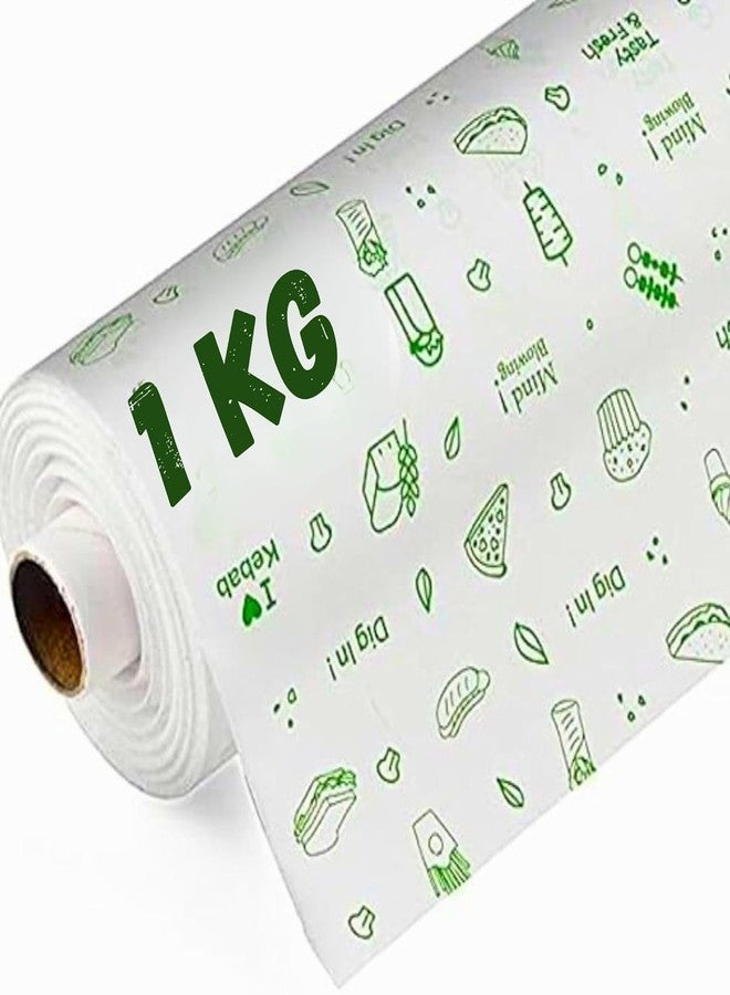 BRILLAR Food Wrapping Paper Roll for Kitchen – 100 Mtr/1 KgNon-Stick Butter Paper & Parchment Paper for Baking, Air Fryer & Roti Wrap | Eco-Friendly & Food Grade Foil Paper Alternative - Image 1