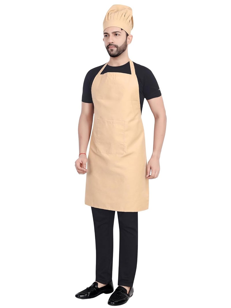 Click One Click One Chef Kitchen Apron with Cap 24x34 inch 61x86cm - Image 3