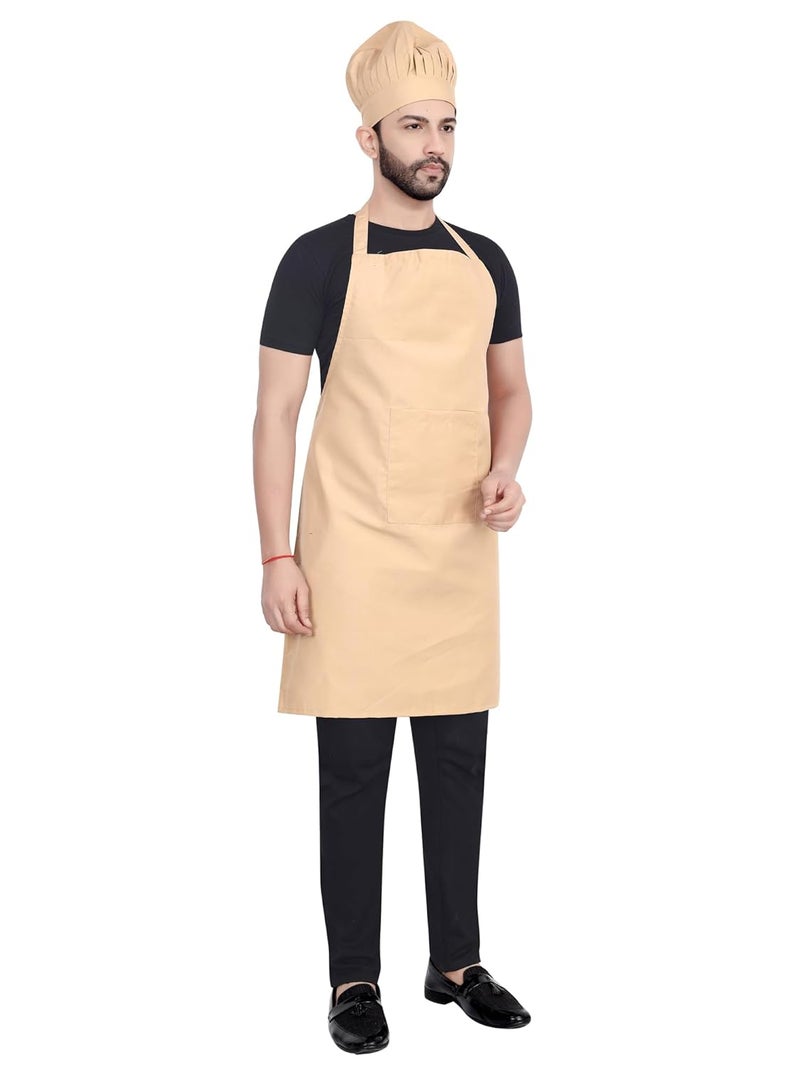 Click One Click One Chef Kitchen Apron with Cap 24x34 inch 61x86cm - Image 4