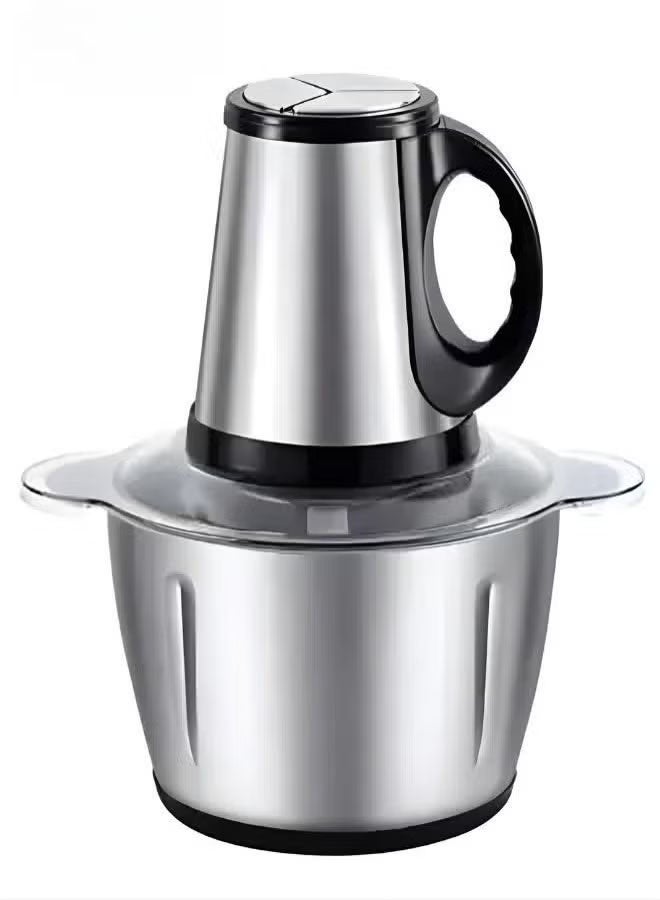 توسكانا يو مفرمة وطاحونة اللحم الكهربائية 5 لتر 500 واط مع سرعتين متغيرتين ووعاء من الفولاذ المقاوم للصدأ، مفرمة الطعام للحم والخضروات كالبصل ,الزنجبيل ,الثوم . خلاط مفرمة المطاعم / المطبخ - Image 4