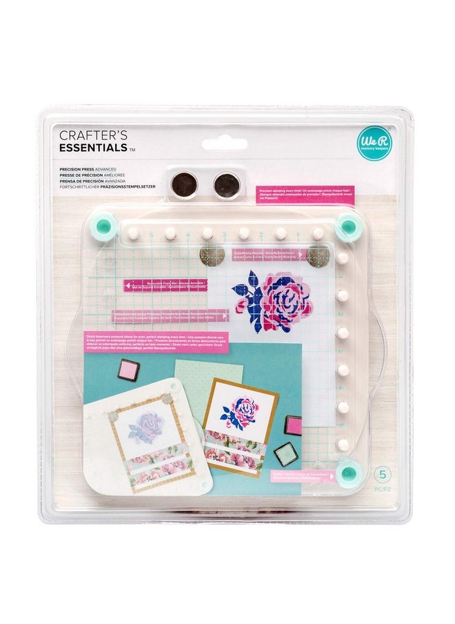 We R Memory Keepers Precision Press Advanced Perfect Stamps Every Time For Cards Layouts Up To 12 Inch Paper Acrylic Stamping Block Nonslip Grip  - Image 2