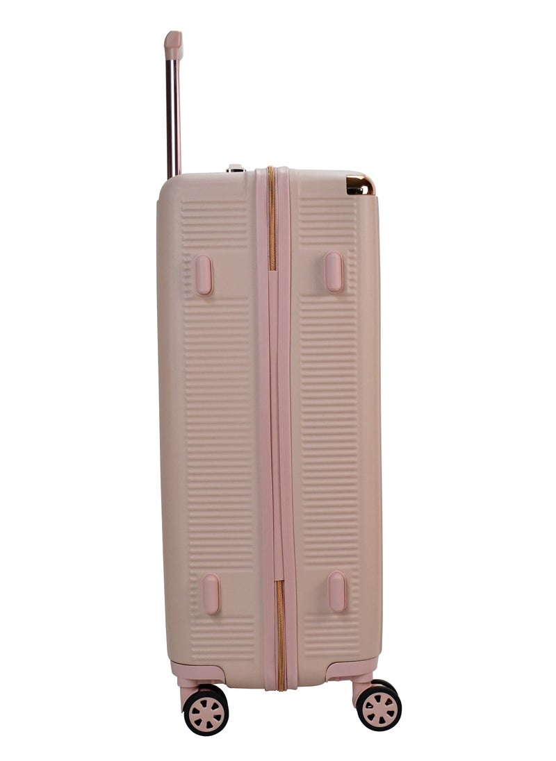 SENATOR - Hard Case Luggage Trolley For Unisex ABS Lightweight 4 Double Wheeled Suitcase With Built In TSA Type Lock A5123 Milk Pink - Image 1