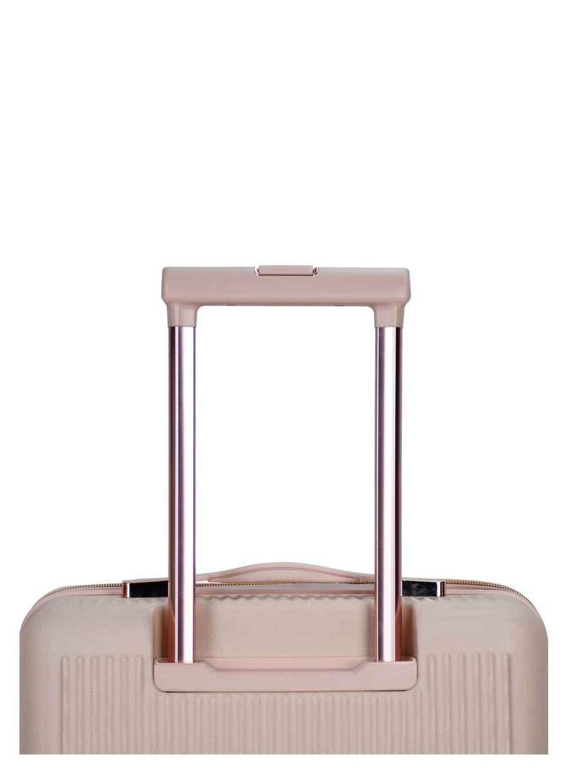 SENATOR - Hard Case Luggage Trolley For Unisex ABS Lightweight 4 Double Wheeled Suitcase With Built In TSA Type Lock A5123 Milk Pink - Image 1