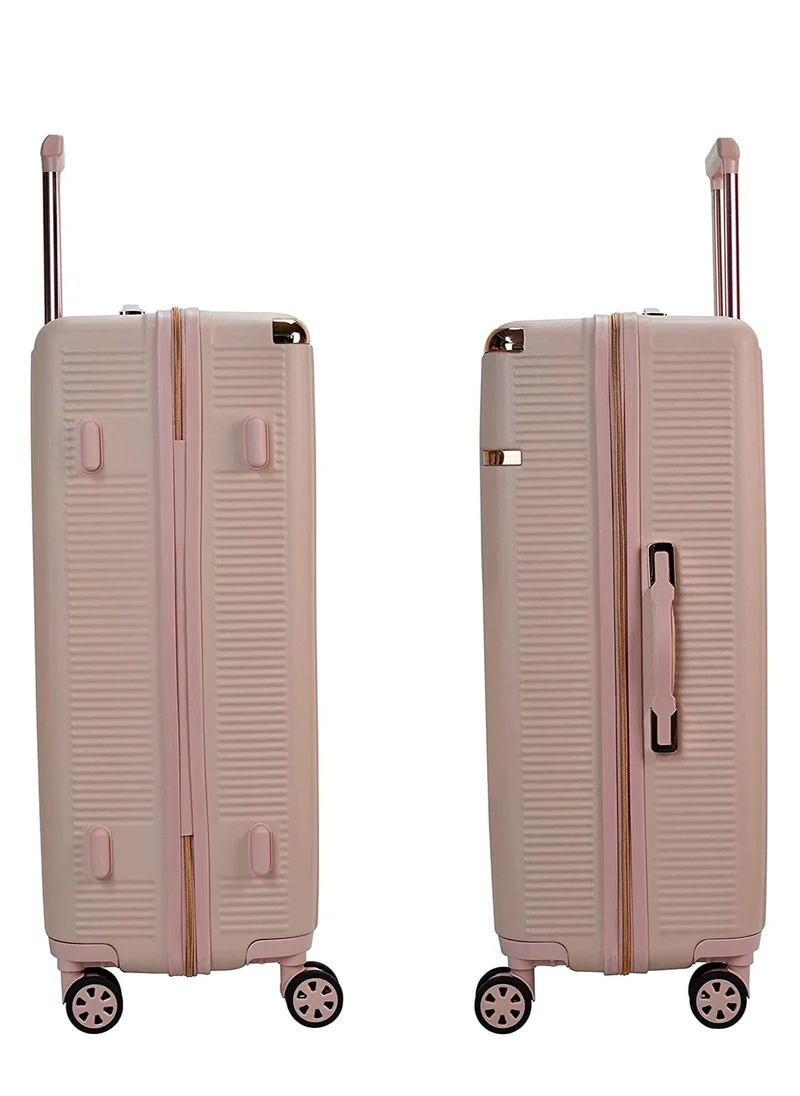 SENATOR Hard Case Luggage Trolley For Unisex ABS Lightweight 4 Double Wheeled Suitcase With Built In TSA Type Lock A5123 Milk Pink