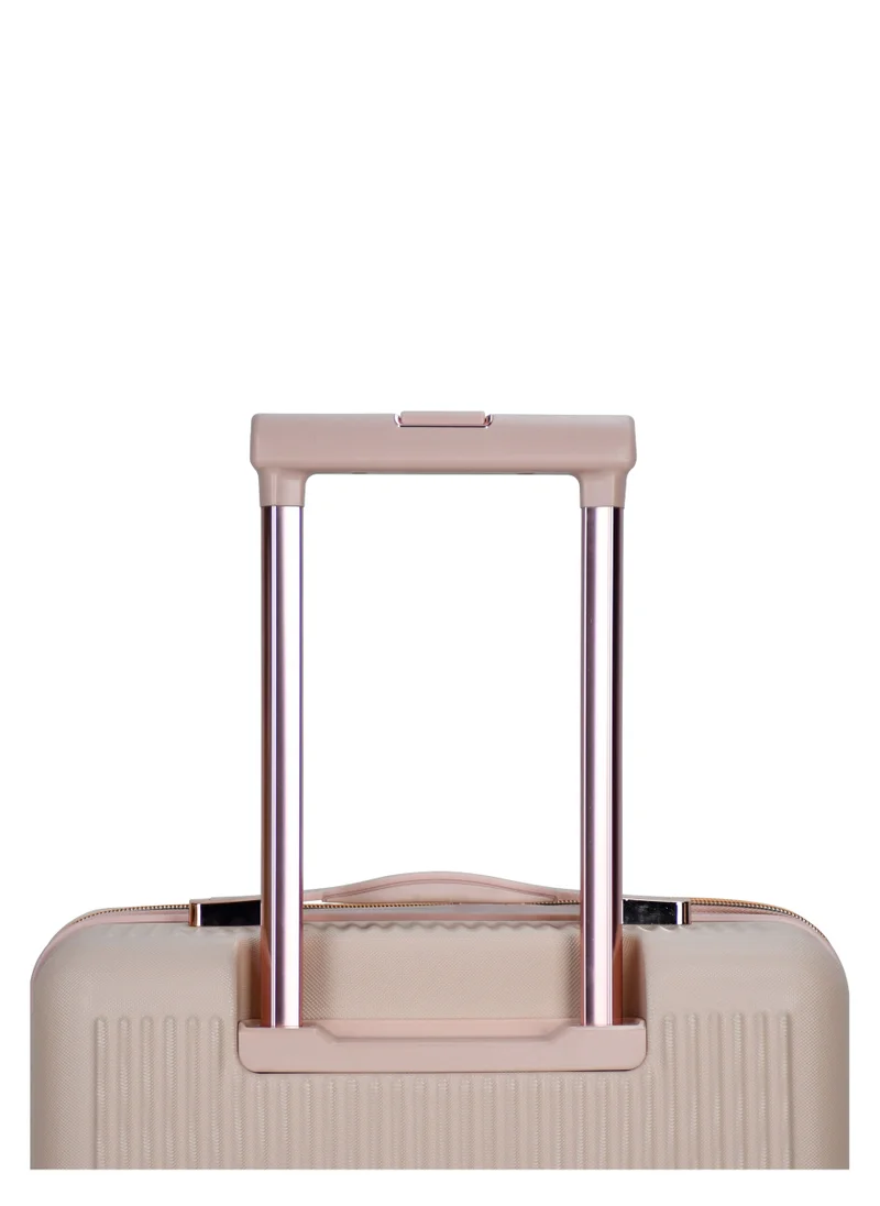 SENATOR Hard Case Luggage Trolley For Unisex ABS Lightweight 4 Double Wheeled Suitcase With Built In TSA Type Lock A5123 Milk Pink