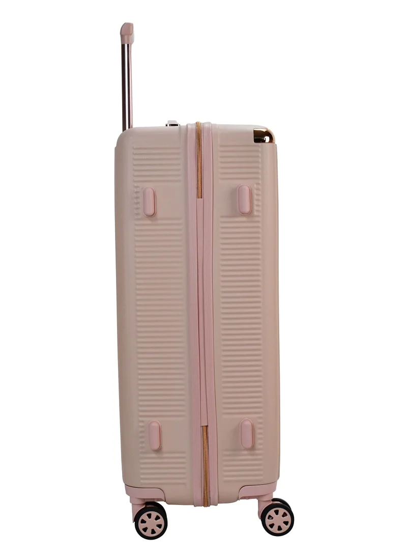 SENATOR Hard Case Luggage Trolley For Unisex ABS Lightweight 4 Double Wheeled Suitcase With Built In TSA Type Lock A5123 Milk Pink
