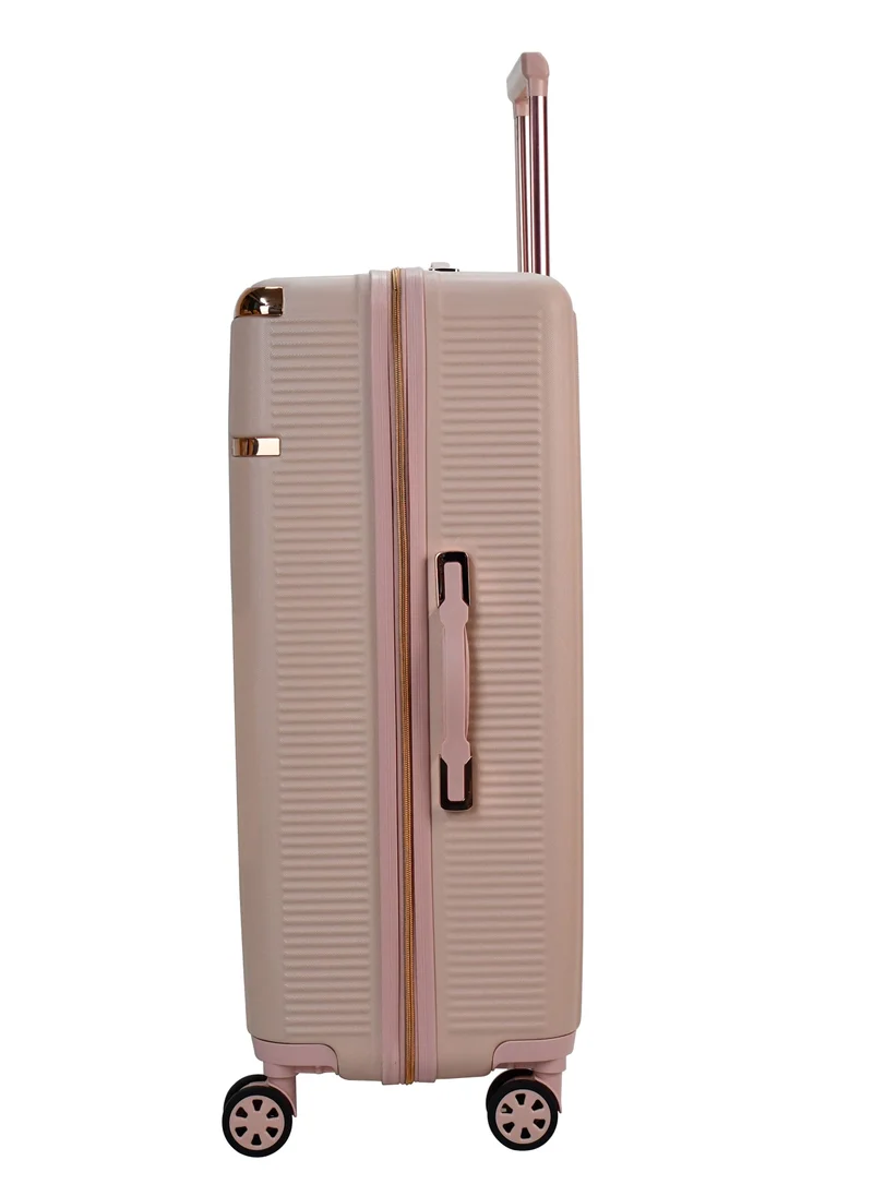 SENATOR Hard Case Luggage Trolley For Unisex ABS Lightweight 4 Double Wheeled Suitcase With Built In TSA Type Lock A5123 Milk Pink
