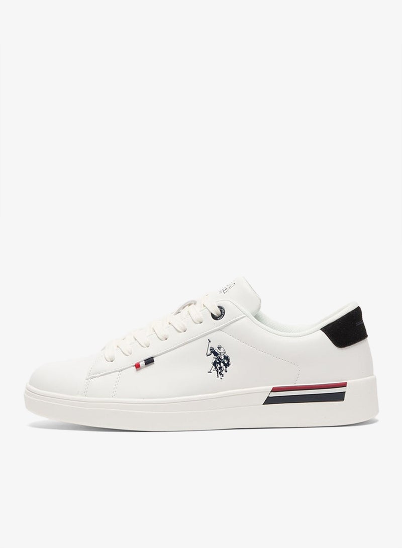 U.S. Polo Assn. Men's White Low-Top Sneakers - Lightweight Shoes Timeless Lace-Up Style, Ideal for Casual Outings - Image 2