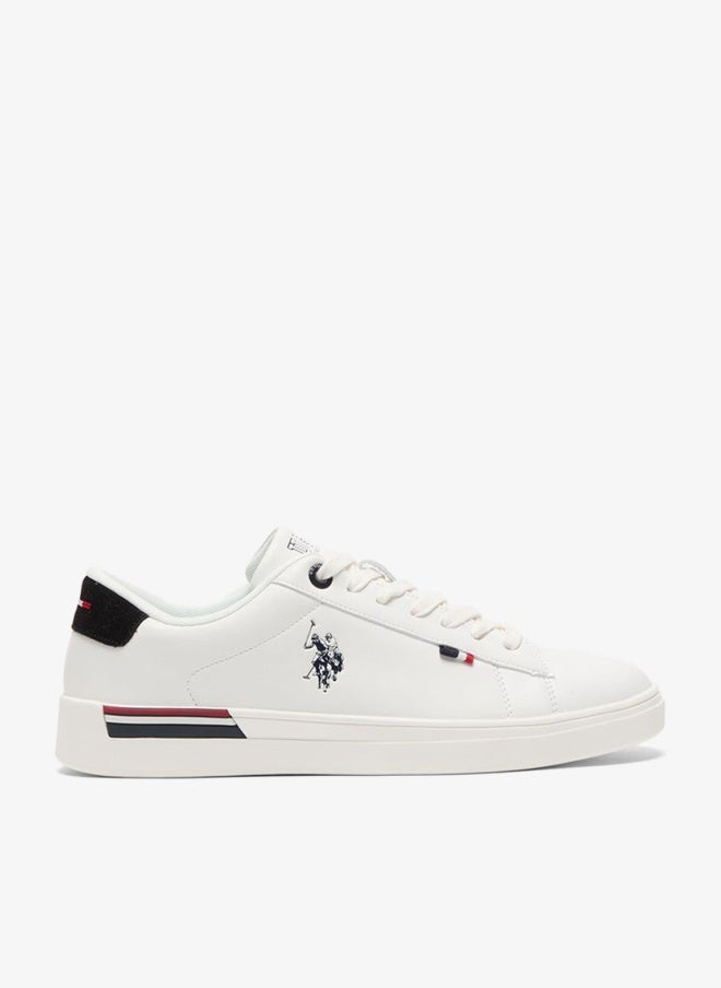 U.S. Polo Assn. Men's White Low-Top Sneakers - Lightweight Shoes Timeless Lace-Up Style, Ideal for Casual Outings - Image 1