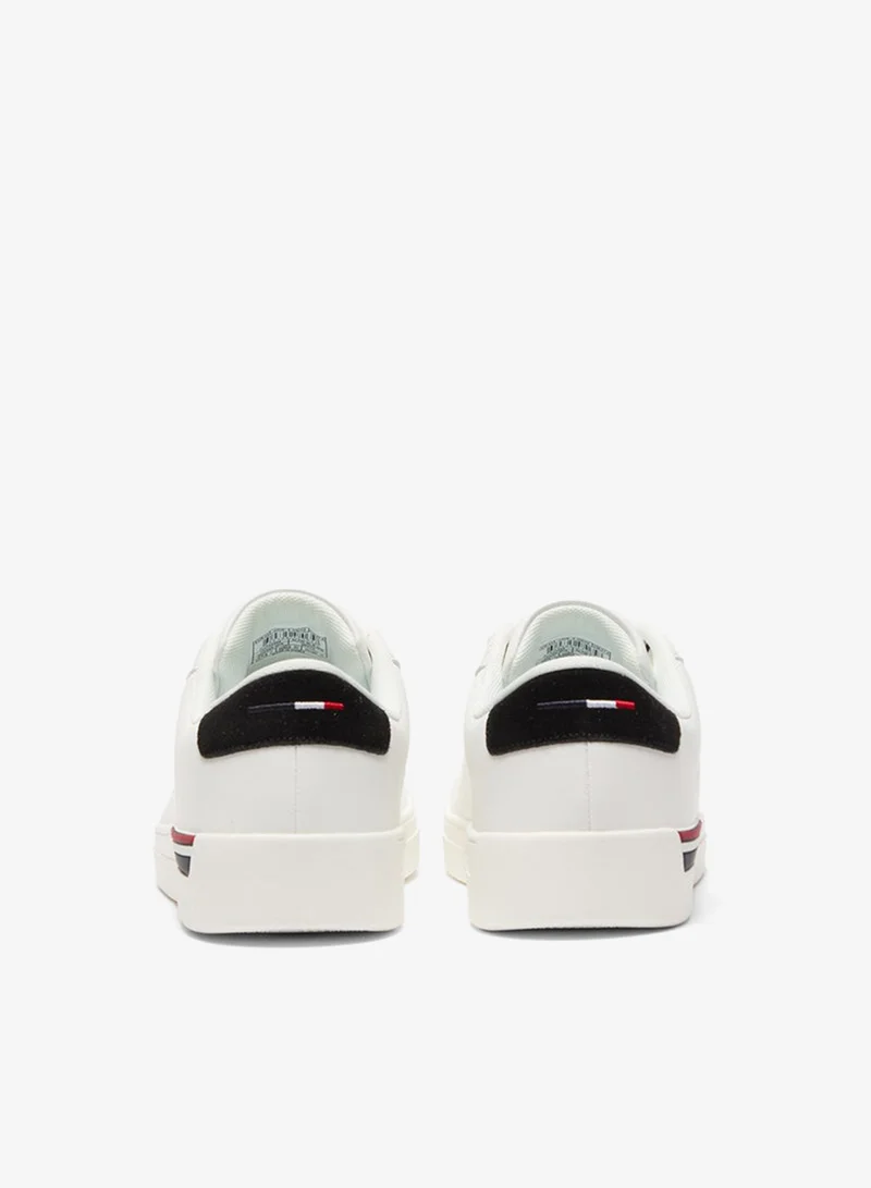 U.S. Polo Assn. Men's White Low-Top Sneakers - Lightweight Shoes Timeless Lace-Up Style, Ideal for Casual Outings