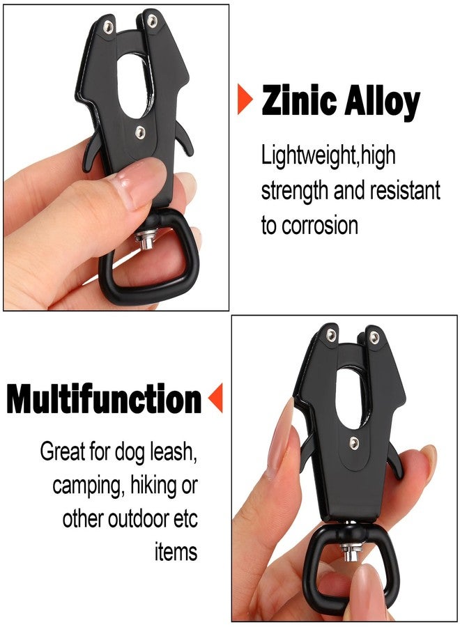 Reginary 2 Pcs Frog Clip Dog Leash 360 Degree Swivel Clip Heavy Duty Quick Release Metal Dog Leash Buckle Clasp Chain Buckle for Linking Pet Collar and Pet Supplies - Image 4