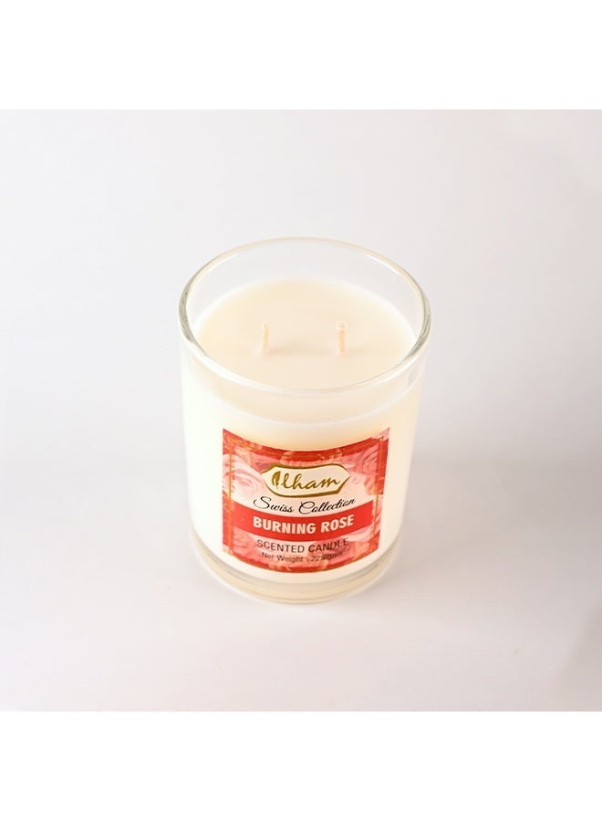 ILHAM PERFUMES شمعة إلهام برائحة الورد المحترق - Image 3