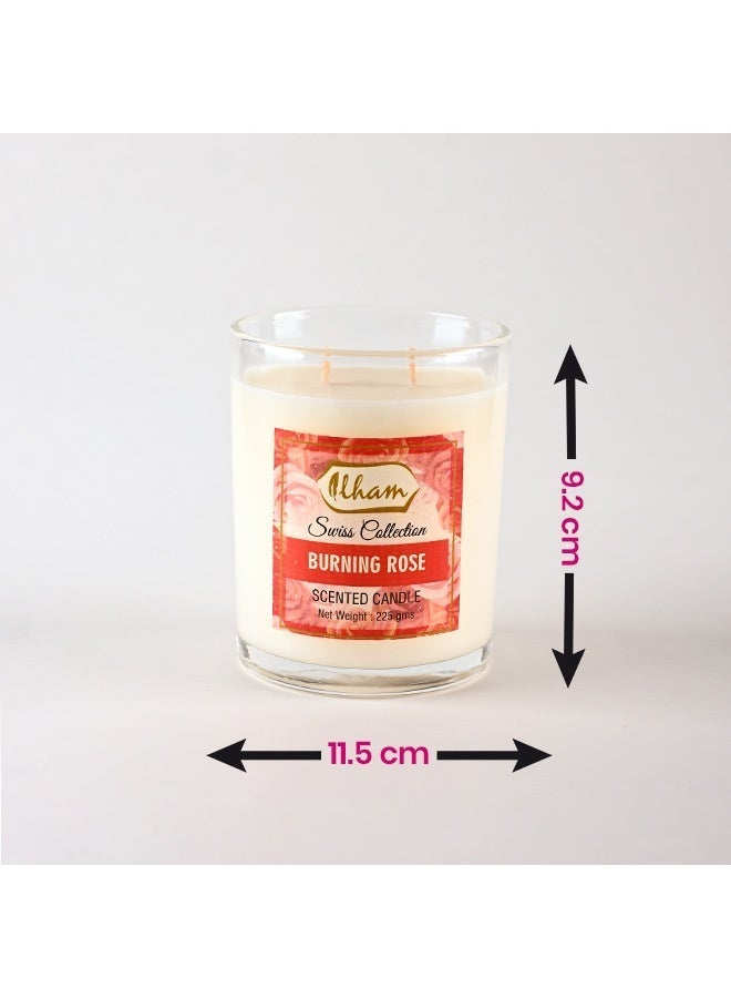 ILHAM PERFUMES شمعة إلهام برائحة الورد المحترق - Image 4