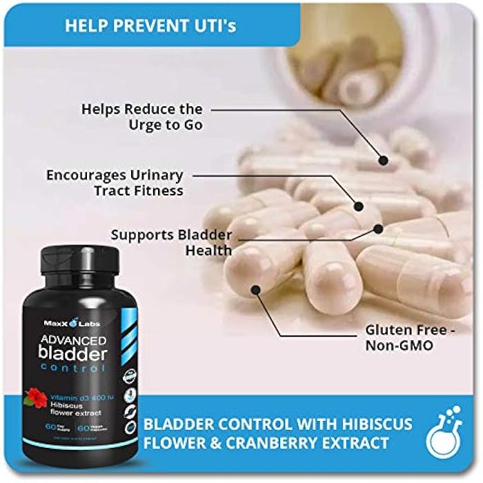 MaxX Labs Advanced Bladder Control Supplements for Women & Men - Supports Urinary Tract Health - Helps Overactive Bladder & Urinary Tract Infection - Cranberry Pills + Pumpkin Seed Oil Extract, 60 Ct - Image 3
