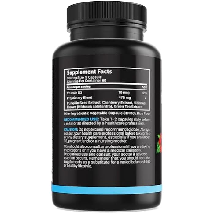 MaxX Labs Advanced Bladder Control Supplements for Women & Men - Supports Urinary Tract Health - Helps Overactive Bladder & Urinary Tract Infection - Cranberry Pills + Pumpkin Seed Oil Extract, 60 Ct - Image 5