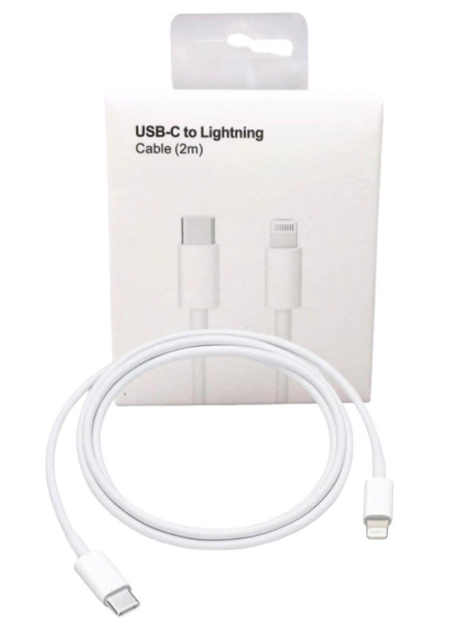 Generic - Apple iPhone Charger Cable 2M[MFi Certified] USB C to Lightning Cable Fast Charging Power Delivery PD 20W iPhone Cable for iPhone 14/14 Pro/14 Plus/14 Pro Max, iPad Pro, iPhone 8-13 All Series - Image 1