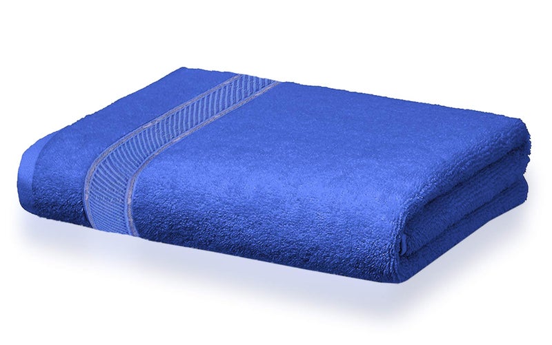 Kuber Industries Kuber Industries Cotton Bath Towel Super Soft, Fluffy, and Absorbent, Perfect for Daily Use 100% Cotton Towels, 500 GSM (Blue)  - Image 2
