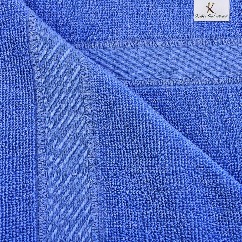 Kuber Industries Kuber Industries Cotton Bath Towel Super Soft, Fluffy, and Absorbent, Perfect for Daily Use 100% Cotton Towels, 500 GSM (Blue)  - Image 5