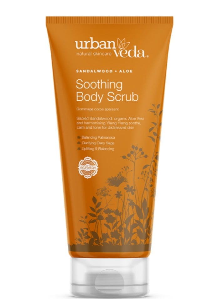 urban Veda Soothing Sandalwood Aloe Vera Vitamin C Body Scrub 200ml  - Image 1