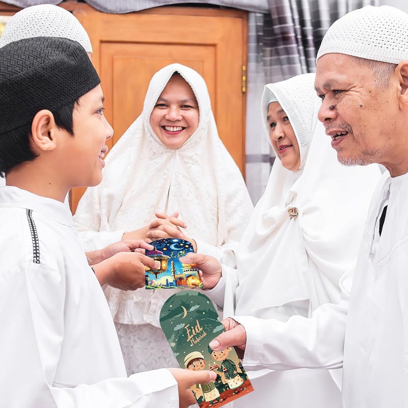 36 قطعة من مظاريف عيد مبارك للمال، مظاريف رمضان مبارك للمال، هدايا عيد مبارك للمسلمين، هدايا رمضان، محافظ عيد مبارك للنقود - Image 5