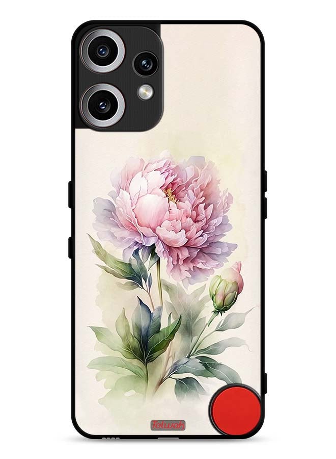 Tolwak Nothing CMF Phone 2 Pro Protective Case Cover Watercolor Rose Paint Art - Image 1