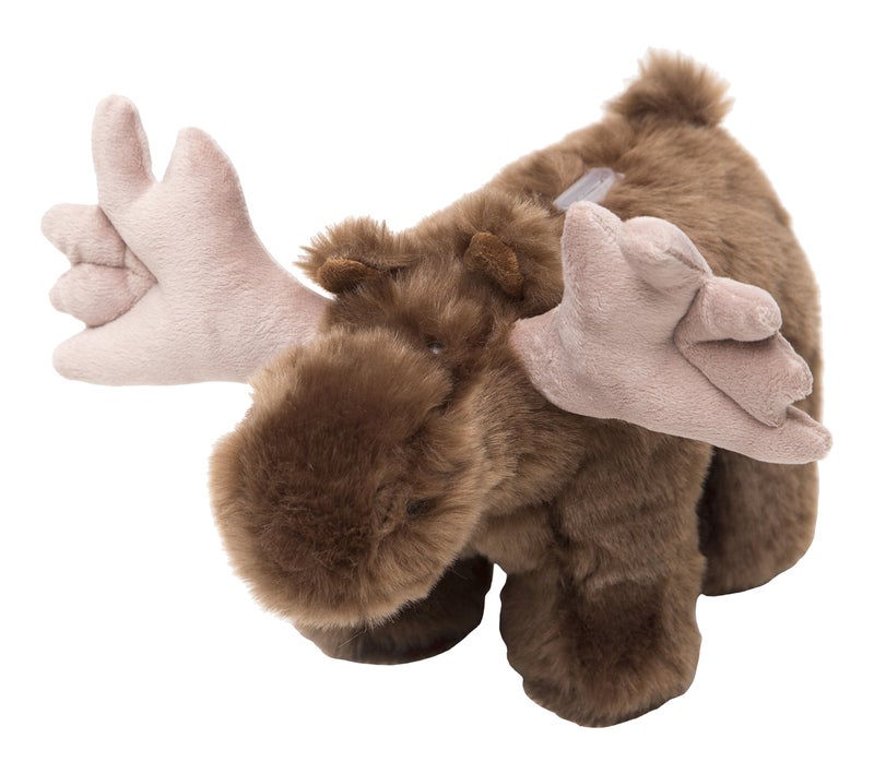 Carstens PB201 Plush Moose Kids Coin Bank Brown Large - Image 2