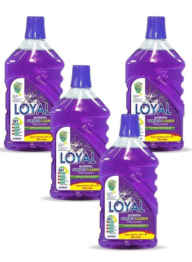 loyal Surface Cleaner 4x2400ML Lavender & Jasmine