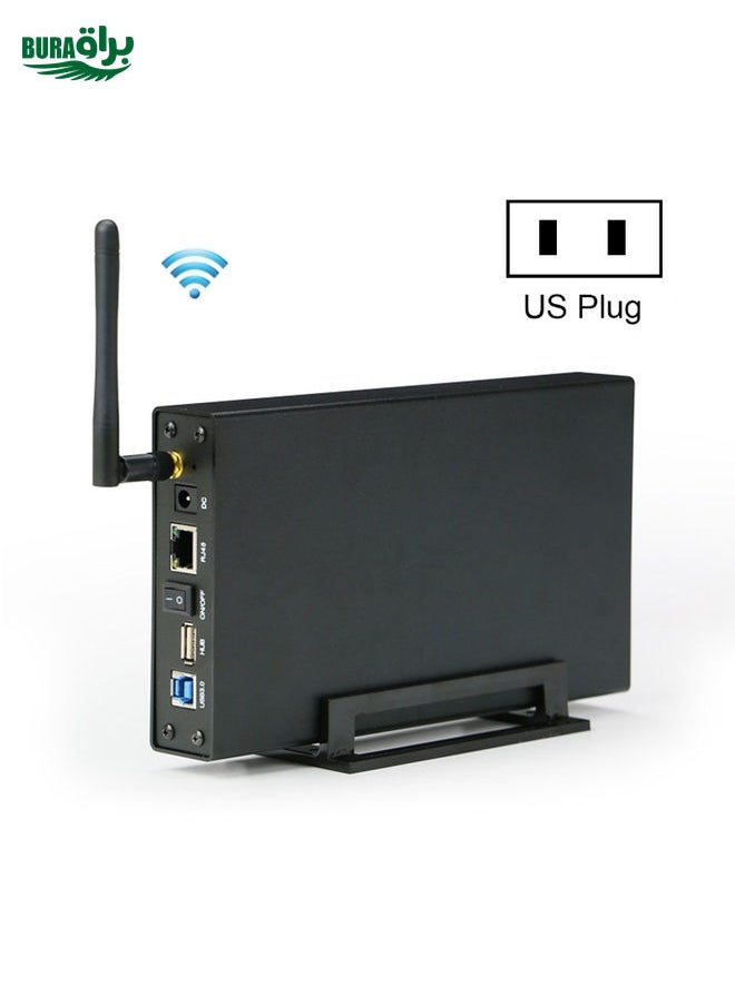 BURAQ - Blueendless 3.5 inch Mobile Hard Disk Box WIFI Wireless NAS Private Cloud Storage( US Plug) - Image 1