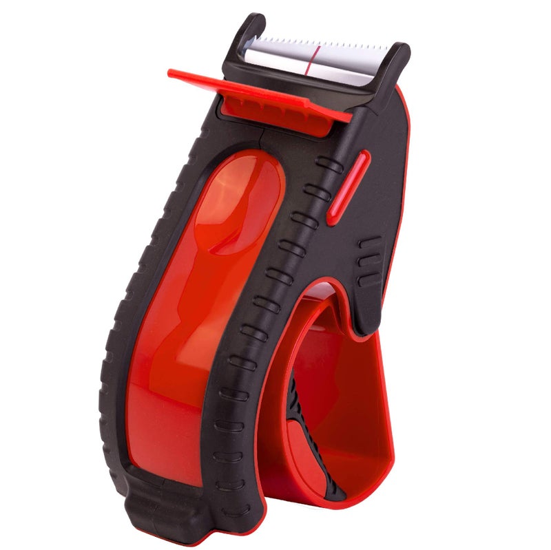 TENDO Heavy Duty Shipping Tape Dispenser: TENDO° Essential Line – Reusable, Replaceable, Eco-Friendly 2’’ Master Piece Dispenser for Pros with Patented 10° Sloped Chromium Blades - P-2200 (4th Gen.)_Red - Image 1