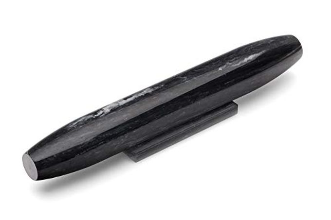 Fox Run 48759 Black Marble French Rolling Pin, 2 x 12 x 2 inches