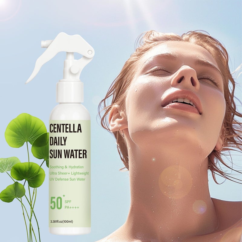 LANEMAY Centella Asiatica Daily Protective Spray SPF50+ PA++++ 100ml Soothing, Moisturizing, and Lightweight - Image 1