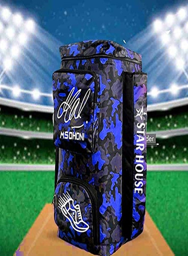 Star House Cricket Kit Bag, Duffle Bag with Extra Space to Shoes Attractive Design Kit Bag (Blue) - Image 4