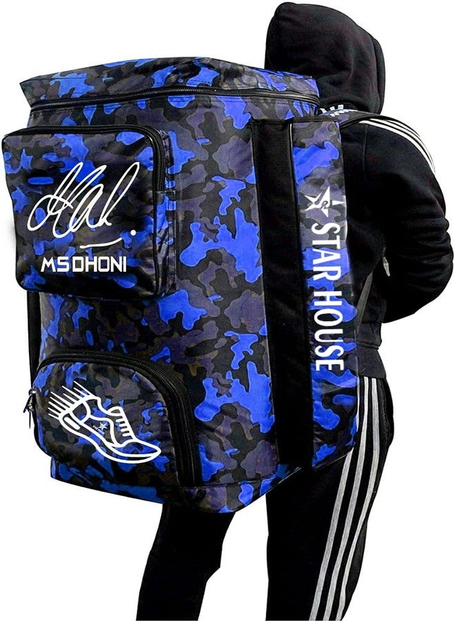 Star House Cricket Kit Bag, Duffle Bag with Extra Space to Shoes Attractive Design Kit Bag (Blue) - Image 3