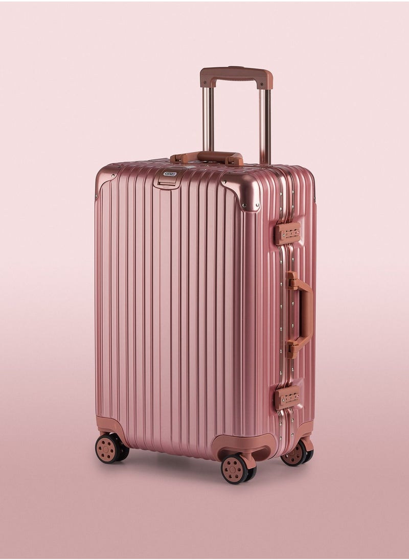 Kenza - Aluminium Frame Ultra-Light, Rose gold, Checked 24-inch, SVK388 - Image 1