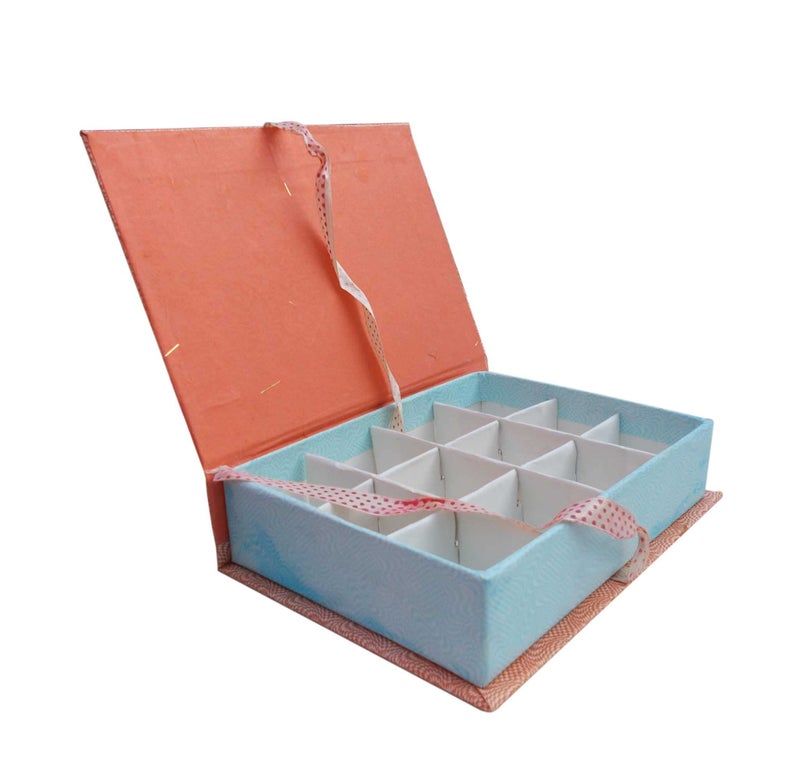 Krypmax Cardboard Empty Book Pattern Gift Packaging Box for Chocolate; Dry Fruits; Random Assorted Colour (19.5 x 14.5 x 4.5 cm) (2) - Image 4