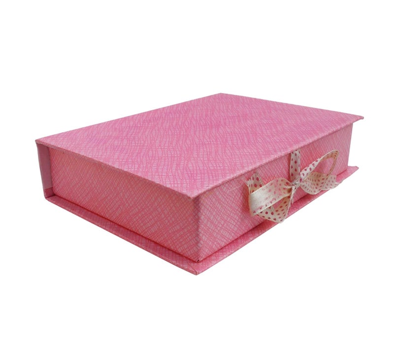 Krypmax Cardboard Empty Book Pattern Gift Packaging Box for Chocolate; Dry Fruits; Random Assorted Colour (19.5 x 14.5 x 4.5 cm) (2) - Image 1
