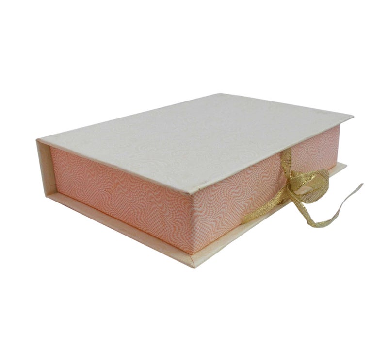 Krypmax Cardboard Empty Book Pattern Gift Packaging Box for Chocolate; Dry Fruits; Random Assorted Colour (19.5 x 14.5 x 4.5 cm) (2) - Image 2